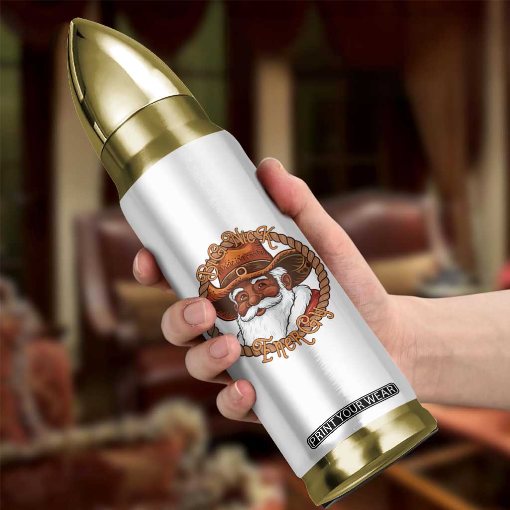 Black Santa Christmas Bullet Tumbler Big Nick Energy TS14 Print Your Wear