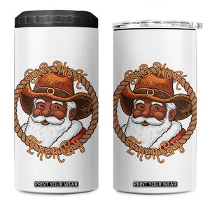 Black Santa Christmas 4 in 1 Can Cooler Tumbler Big Nick Energy TS14 One Size: 16 oz White Print Your Wear