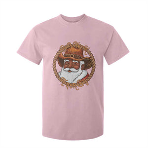Black Santa Christmas T Shirt For Kid Big Nick Energy TS14 Light Pink Print Your Wear