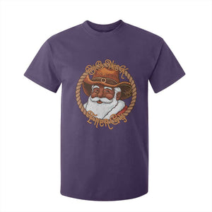 Black Santa Christmas T Shirt For Kid Big Nick Energy TS14 Purple Print Your Wear