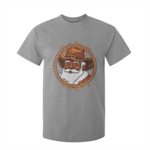 Black Santa Christmas T Shirt For Kid Big Nick Energy TS14 Sport Gray Print Your Wear