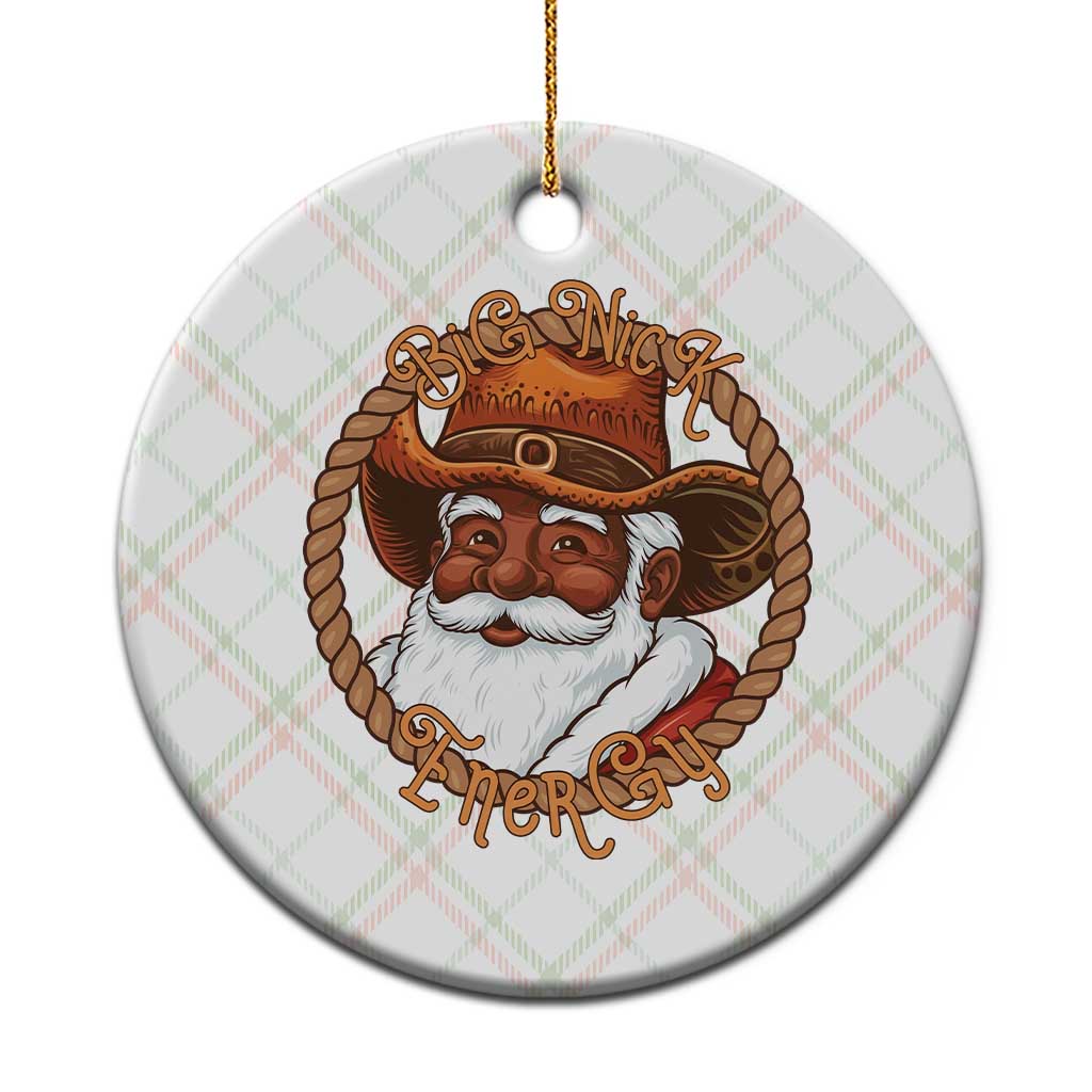 Black Santa Christmas Ceramic Ornament Big Nick Energy TS14 1pc Christmas Plaid Print Your Wear