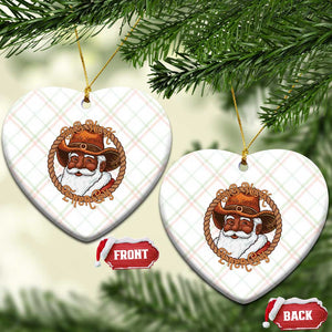 Black Santa Christmas Ceramic Ornament Big Nick Energy TS14 Print Your Wear