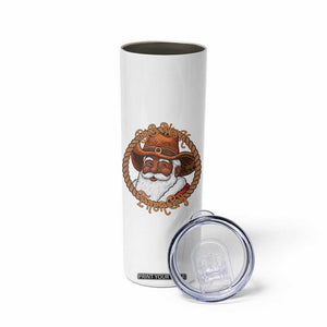 Black Santa Christmas Skinny Tumbler Big Nick Energy TS14 Print Your Wear