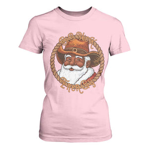 Black Santa Christmas T Shirt For Women Big Nick Energy TS14 Light Pink Print Your Wear