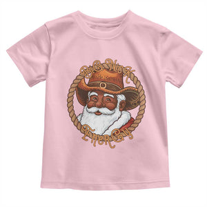 Black Santa Christmas Toddler T Shirt Big Nick Energy TS14 Light Pink Print Your Wear