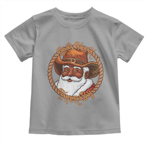Black Santa Christmas Toddler T Shirt Big Nick Energy TS14 Sport Gray Print Your Wear