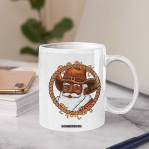 Black Santa Christmas Coffee Mug Big Nick Energy TS14 Print Your Wear