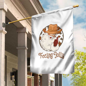 Black Cowboy Santa Christmas Garden Flag Feeling Jolly TS14 Print Your Wear