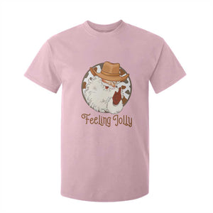 Black Cowboy Santa Christmas T Shirt For Kid Feeling Jolly TS14 Light Pink Print Your Wear
