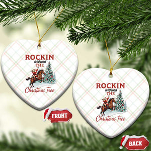 Cowboy Santa Western Christmas Ceramic Ornament Rockin Around The Xmas Tree TS14 Print Your Wear