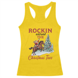 Cowboy Santa Western Christmas Racerback Tank Top Rockin Around The Xmas Tree TS14 Daisy Print Your Wear