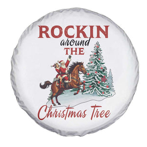 Cowboy Santa Western Christmas Spare Tire Cover Rockin Around The Xmas Tree TS14 Print Your Wear