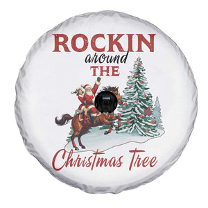 Cowboy Santa Western Christmas Spare Tire Cover Rockin Around The Xmas Tree TS14 Print Your Wear