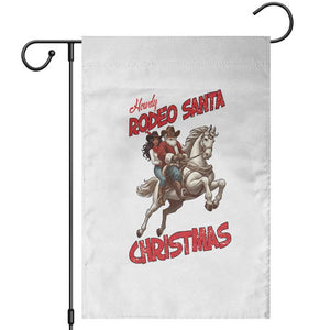 Black Cowboy Santa Christmas Garden Flag African American Western - Print Your Wear