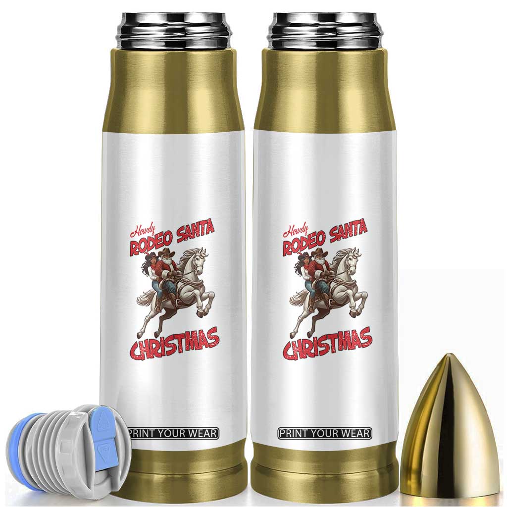 Black Cowboy Santa Christmas Bullet Tumbler African American Western TS14 White Print Your Wear
