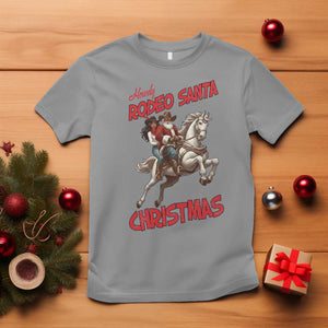 Black Cowboy Santa Christmas T Shirt African American Western TS14 Sport Gray Print Your Wear