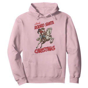 Black Cowboy Santa Christmas Hoodie African American Western TS14 Light Pink Print Your Wear