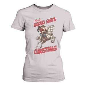 Black Cowboy Santa Christmas T Shirt For Women African American Western TS14 Ice Gray Print Your Wear