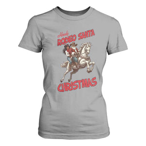 Black Cowboy Santa Christmas T Shirt For Women African American Western TS14 Sport Gray Print Your Wear