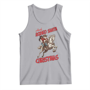 Black Cowboy Santa Christmas Tank Top African American Western TS14 Athletic Heather Print Your Wear