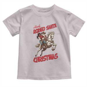 Black Cowboy Santa Christmas Toddler T Shirt African American Western TS14 Ice Gray Print Your Wear