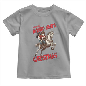 Black Cowboy Santa Christmas Toddler T Shirt African American Western TS14 Sport Gray Print Your Wear