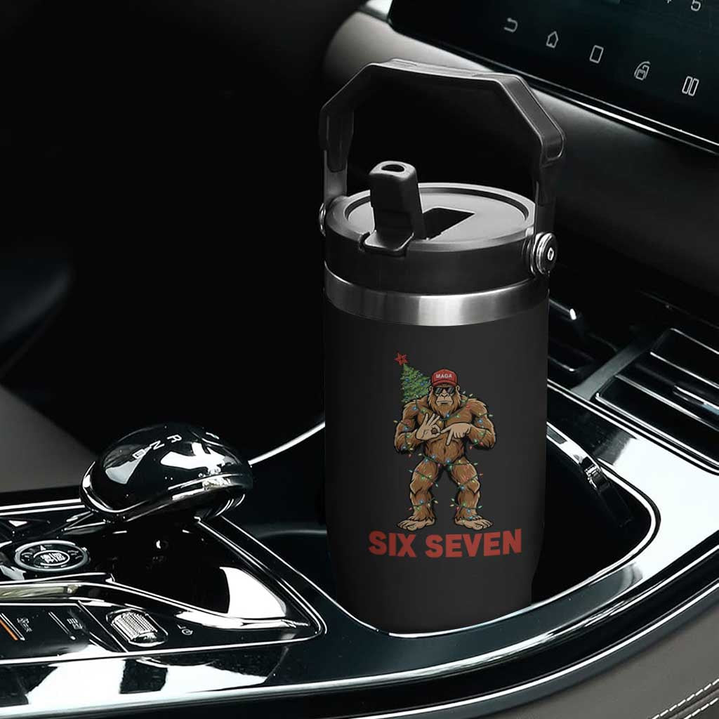 67 Six Seven Flip Straw Tumbler Funny Bigfoot Trump Support Christmas TS14 Print Your Wear