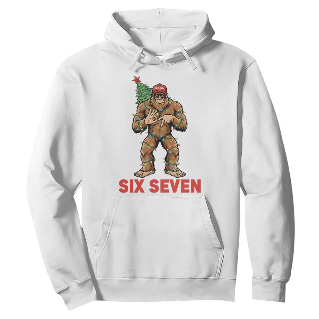 67 Six Seven Hoodie Funny Bigfoot Trump Support Christmas TS14 White Print Your Wear