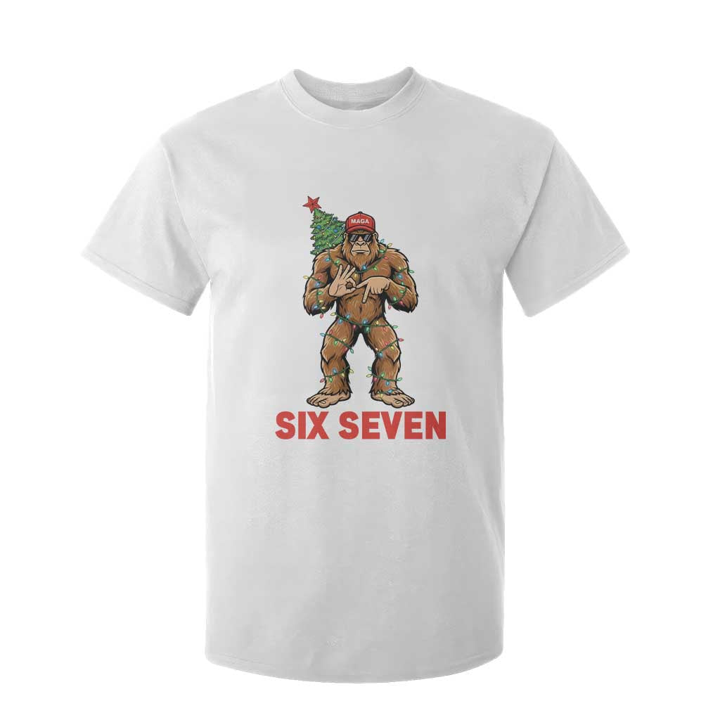 67 Six Seven T Shirt For Kid Funny Bigfoot Trump Support Christmas TS14 White Print Your Wear