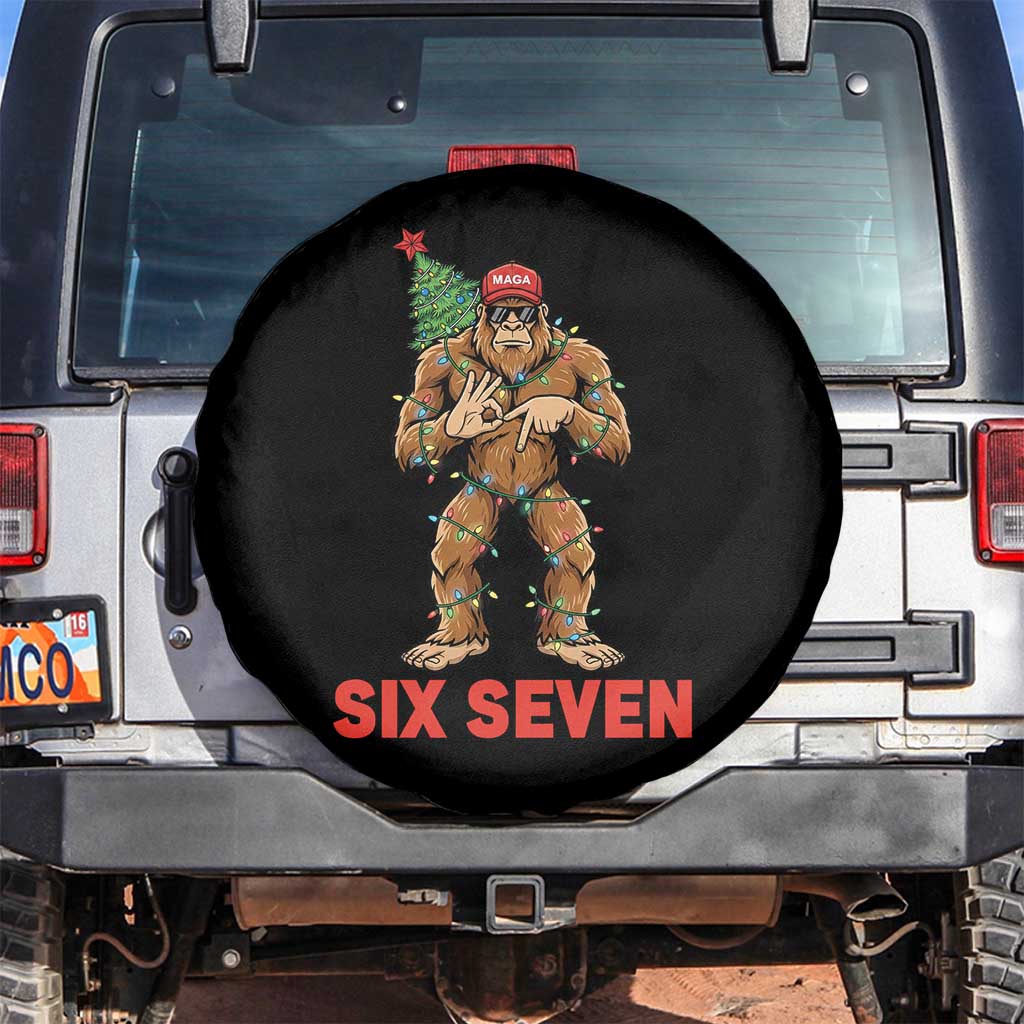 67 Six Seven Spare Tire Cover Funny Bigfoot Trump Support Christmas TS14 No hole Black Print Your Wear