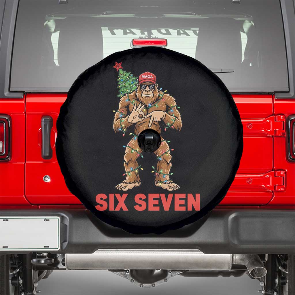 67 Six Seven Spare Tire Cover Funny Bigfoot Trump Support Christmas TS14 Black Print Your Wear