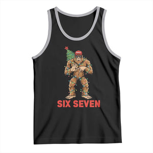 67 Six Seven Tank Top Funny Bigfoot Trump Support Christmas TS14 Black Athletic Heather Print Your Wear
