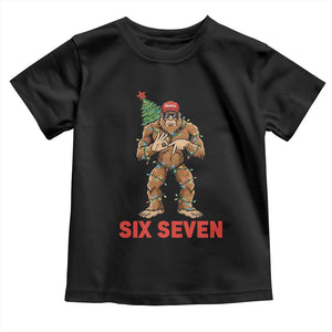 67 Six Seven Toddler T Shirt Funny Bigfoot Trump Support Christmas TS14 Black Print Your Wear