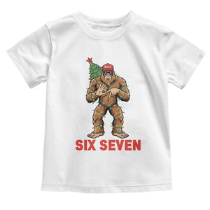 67 Six Seven Toddler T Shirt Funny Bigfoot Trump Support Christmas TS14 White Print Your Wear