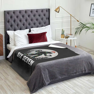 67 Six Seven Throw Blanket Funny Bigfoot Christmas Sasquatch Moon TS14 Print Your Wear