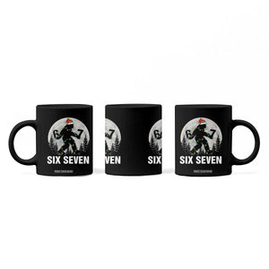 67 Six Seven Coffee Mug Funny Bigfoot Christmas Sasquatch Moon TS14 Print Your Wear