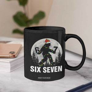 67 Six Seven Coffee Mug Funny Bigfoot Christmas Sasquatch Moon TS14 Print Your Wear