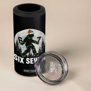 67 Six Seven 4 in 1 Can Cooler Tumbler Funny Bigfoot Christmas Sasquatch Moon TS14 Print Your Wear