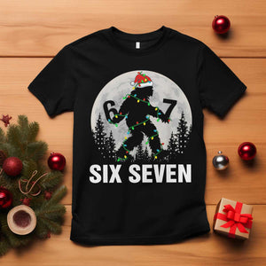 67 Six Seven T Shirt Funny Bigfoot Christmas Sasquatch Moon TS14 Black Print Your Wear