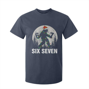 67 Six Seven T Shirt For Kid Funny Bigfoot Christmas Sasquatch Moon TS14 Navy Print Your Wear