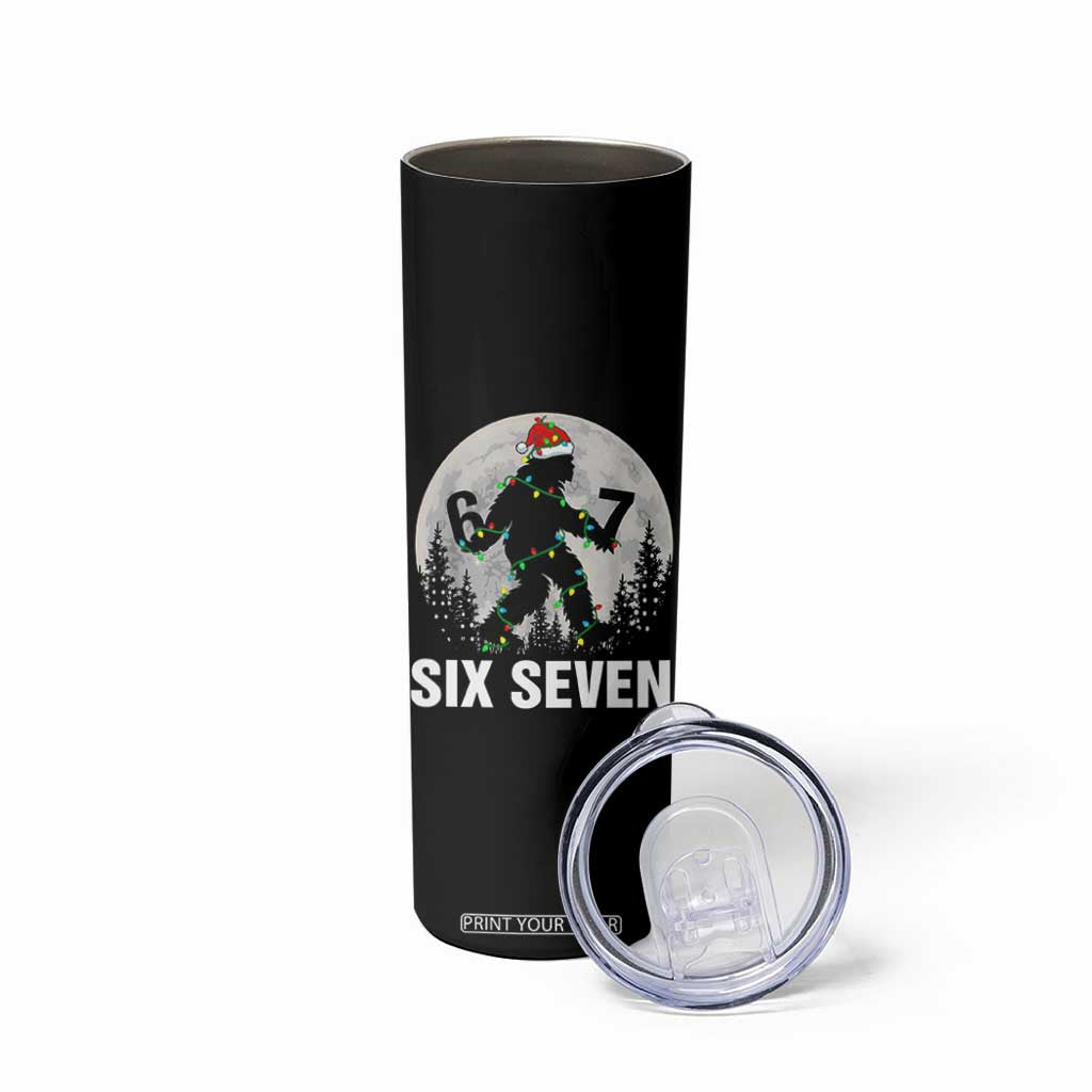 67 Six Seven Skinny Tumbler Funny Bigfoot Christmas Sasquatch Moon TS14 Print Your Wear