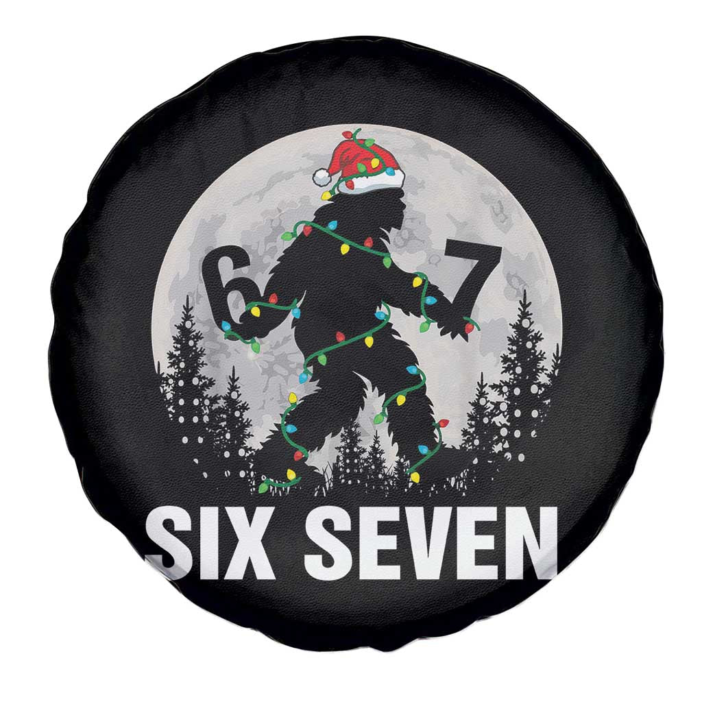 67 Six Seven Spare Tire Cover Funny Bigfoot Christmas Sasquatch Moon TS14 Print Your Wear