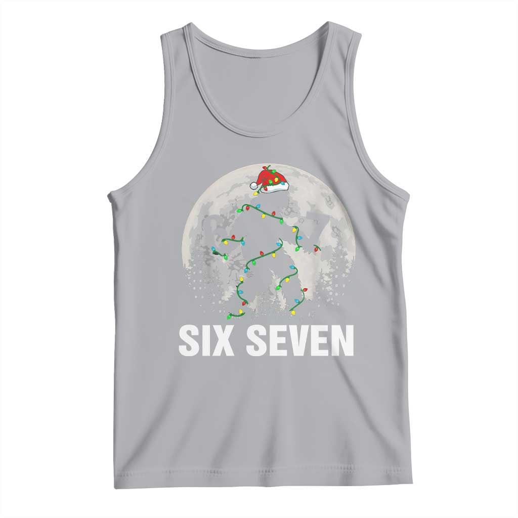 67 Six Seven Tank Top Funny Bigfoot Christmas Sasquatch Moon TS14 Athletic Heather Print Your Wear