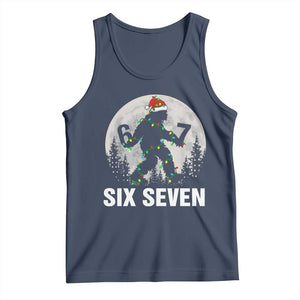 67 Six Seven Tank Top Funny Bigfoot Christmas Sasquatch Moon TS14 Navy Print Your Wear