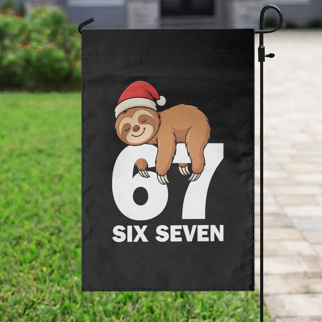 67 Six Seven Garden Flag Funny Sloth Christmas TS14 Print Your Wear