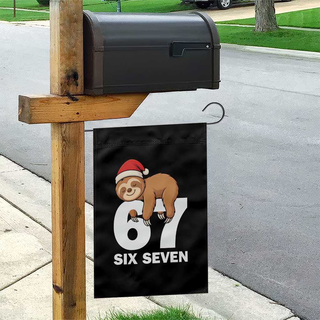 67 Six Seven Garden Flag Funny Sloth Christmas TS14 Print Your Wear