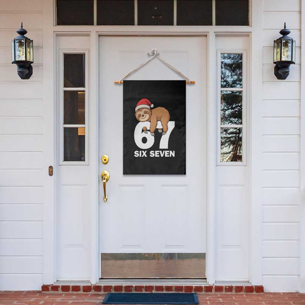 67 Six Seven Garden Flag Funny Sloth Christmas TS14 Print Your Wear