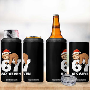 67 Six Seven 4 in 1 Can Cooler Tumbler Funny Sloth Christmas TS14 Print Your Wear