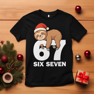 67 Six Seven T Shirt Funny Sloth Christmas TS14 Black Print Your Wear